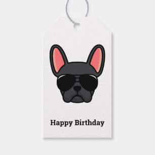 Black French Bulldog Gift Tags