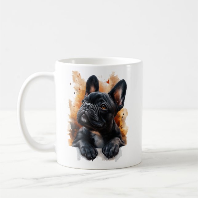 Black French Bulldog Mug (Left)