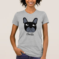Black French Bulldog Personalised T-Shirt