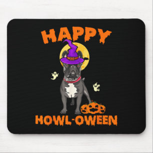 Black French Bulldog Witch Costume Dog Lover Happy Mouse Pad