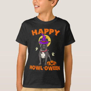 Black French Bulldog Witch Costume Dog Lover Happy T-Shirt
