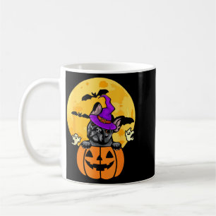Black French Bulldog Witch Dog Lover Halloween Coffee Mug