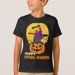 Black French Bulldog Witch Dog Lover Happy T-Shirt