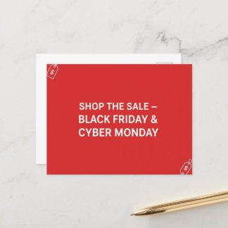 Black Friday & Cyber Monday: Postcard