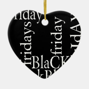 Black Friday Design Ceramic Tree Decoration