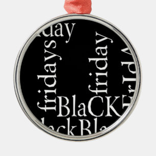 Black Friday Design Metal Tree Decoration