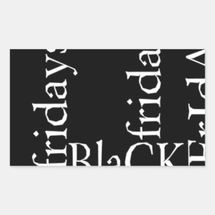 Black Friday Design Rectangular Sticker