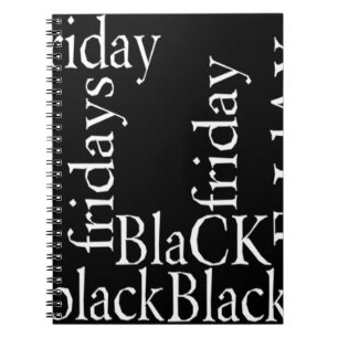 Black Friday Design Spiral Notebook