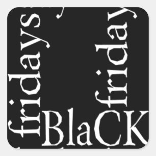 Black Friday Design Square Sticker