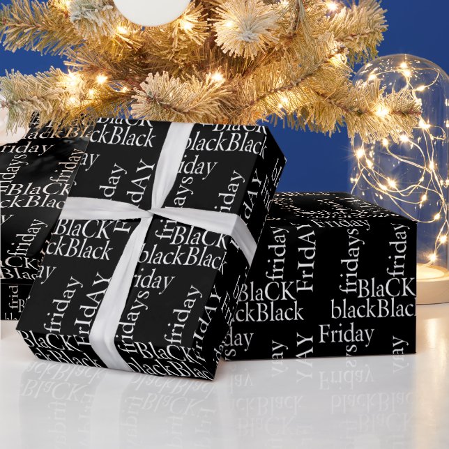 Black Friday Design Wrapping Paper (Holidays)