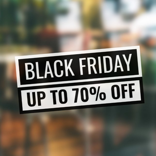Black Friday Discount Eyecatching Plain Store Sign (Creator Uploaded)