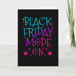 Black Friday Mode On Deal Shopping Card