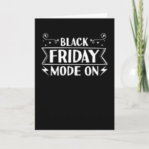 Black Friday Mode On Deal Shopping Card