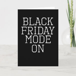 Black Friday Mode On Deal Shopping Card