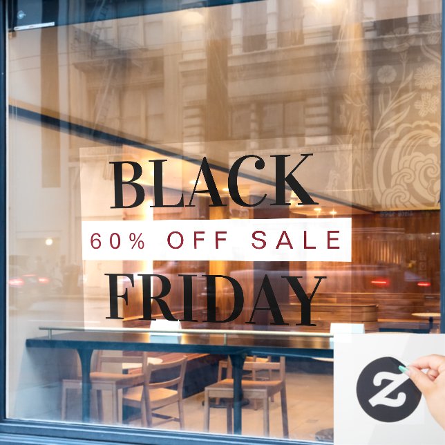 Black Friday Modern Typography Professional (Cafe Window)