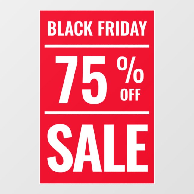 Black Friday Percentage Off Sale Custom Storefront (Sheet)