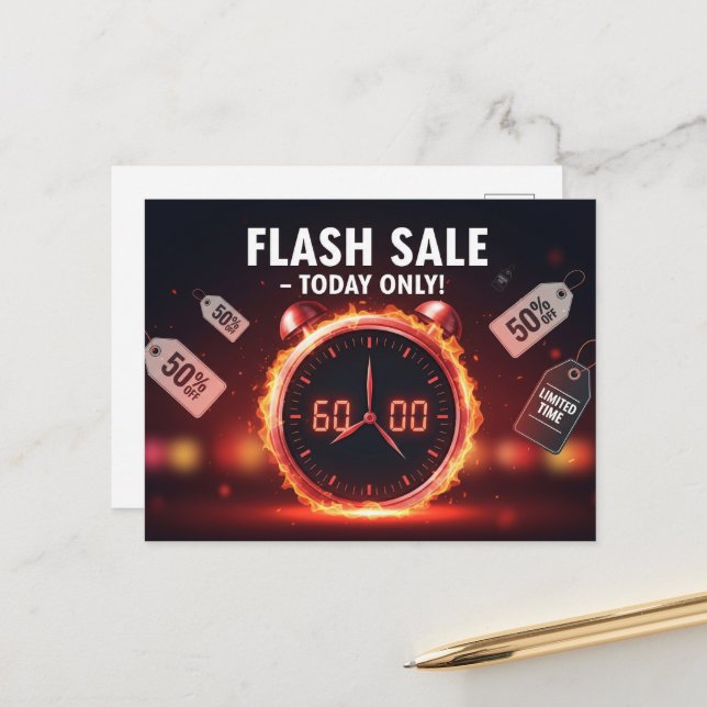 Black Friday  Postcard (Front/Back In Situ)