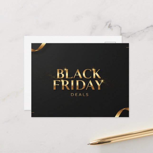 Black Friday Promotions Postcard (Front/Back In Situ)