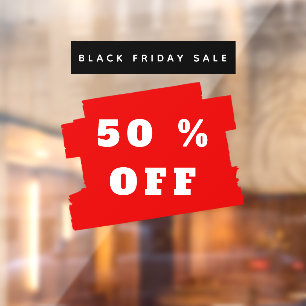 Black Friday Sale 50 % Off Promotion Store Sign