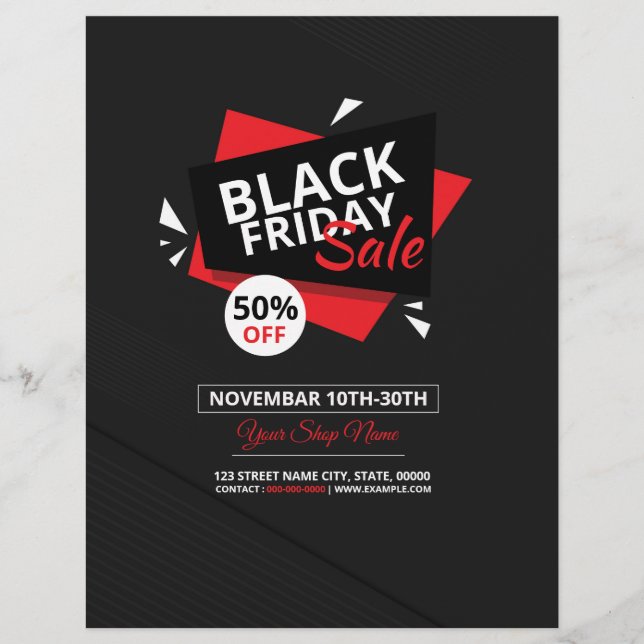 Black Friday Sale Flyer (Front)