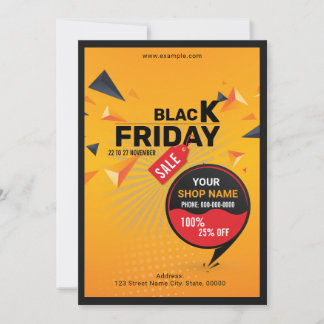 Black Friday Sale Flyer Invitation