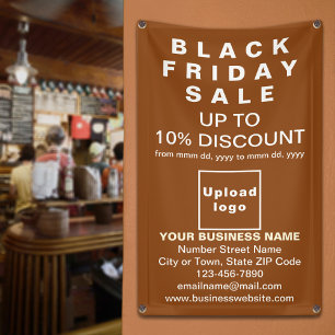 Black Friday Sale on Brown Banner