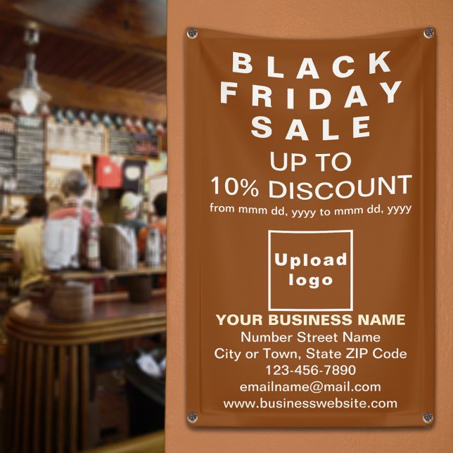 Black Friday Sale on Brown Banner (Black Friday Sale on brown banner)