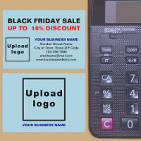 Black Friday Sale on Light Blue Enclosure Card