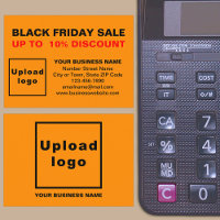 Black Friday Sale on Orange Colour Enclosure Card