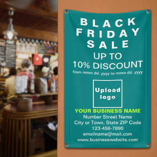 Black Friday Sale on Teal Green Banner