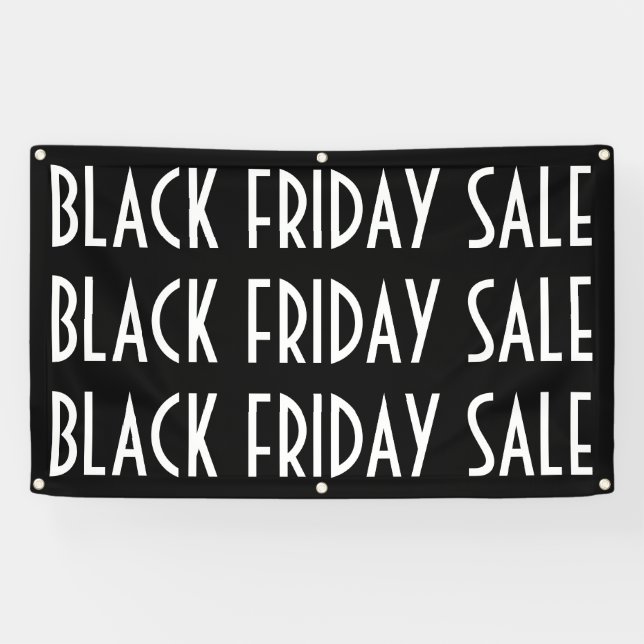 Black Friday Sale Outdoor Vinyl Banner Grommets (Horizontal)