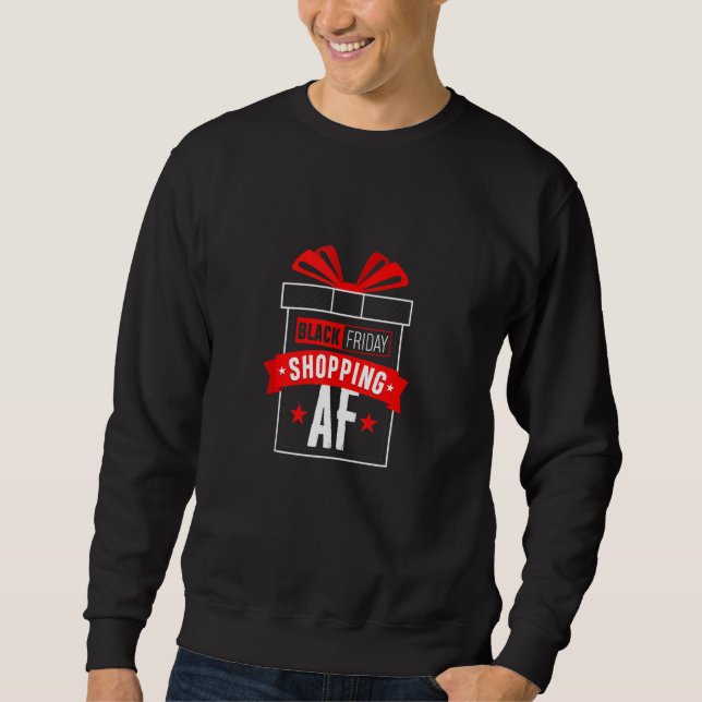 Black Friday Shopping Af Team Matching Couples Sweatshirt (Front)