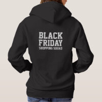 Black Friday shopping squad team hooded sweatshirt