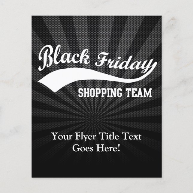 Black Friday Shopping Team Flyer (Front)