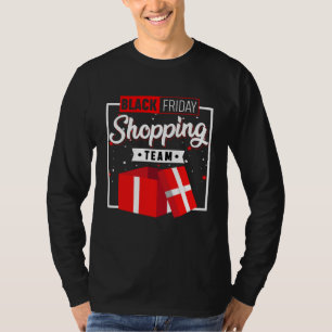 Black Friday Shopping Team  Matching Couples T-Shirt