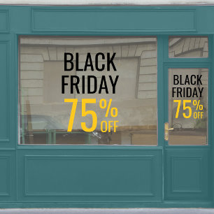 Black Friday Store Sale Business Black and Yellow