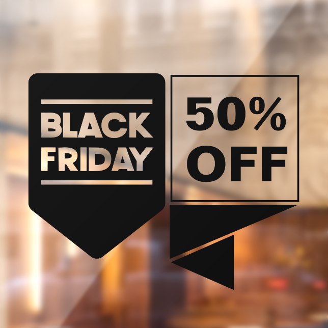 Black Friday Store Sale Custom Window Cling (Sheet 2)