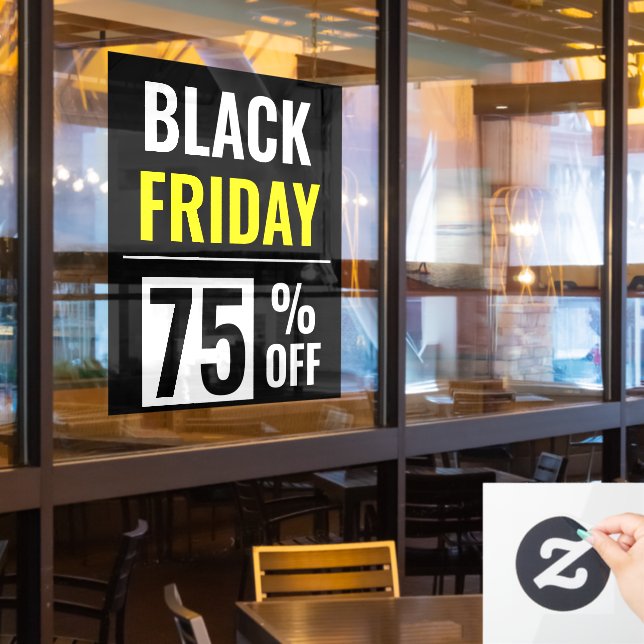 Black Friday Store Sale Discount (Restaurant Window)