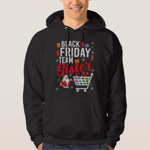 Black Friday Team Sister Cute Christmas Shopping L Hoodie