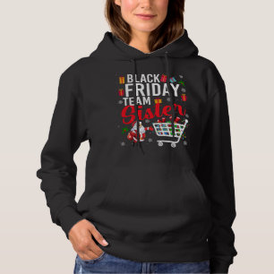 Black Friday Team Sister Cute Christmas Shopping L Hoodie