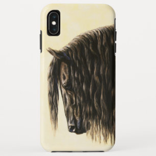 Black Friesian Draught Horse Case-Mate iPhone Case
