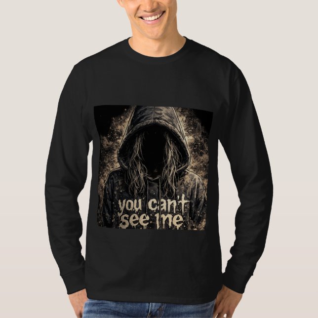 Black full sleeve fave design T-Shirt (Front)