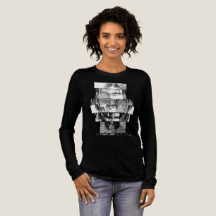 Black Full Sleeve T-Shirt Tri-Blend Shirt