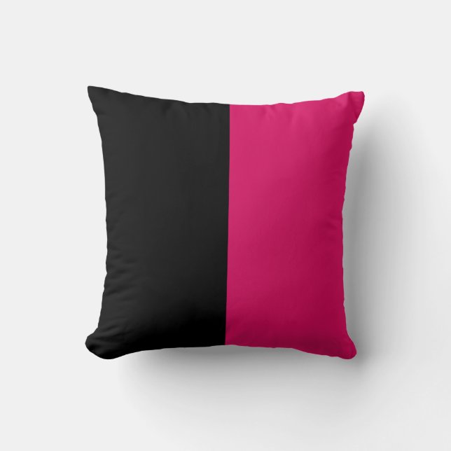 Black-Fuschia Pillow (Front)