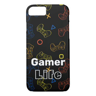 Black Gamer life iPhone case