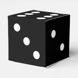 Black Gaming Dice Favour Box