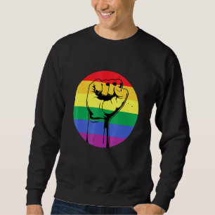 Black Gay Afro American Pro Black Lgbt Pride Month Sweatshirt