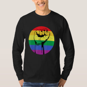 Black Gay Afro American Pro Black Lgbt Pride Month T-Shirt