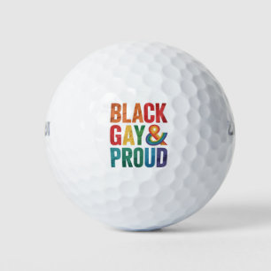 Black Gay and Proud LGBTQ Black Queers Golf Balls