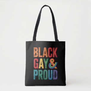 Black Gay and Proud LGBTQ Black Queers Tote Bag